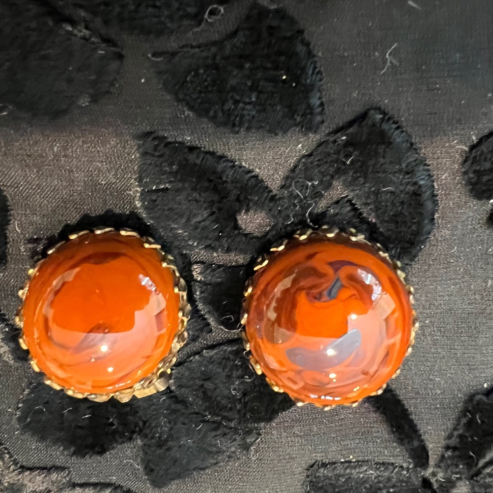 Vintage Miriam Haskell clip-on earrings